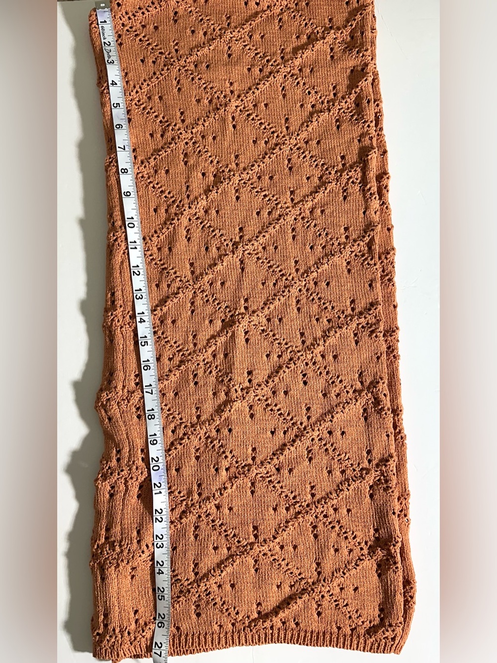 CUPSHE Crochet High-Waist Wide-Leg Pants - Rust Sz XL - Picture 10 of 10